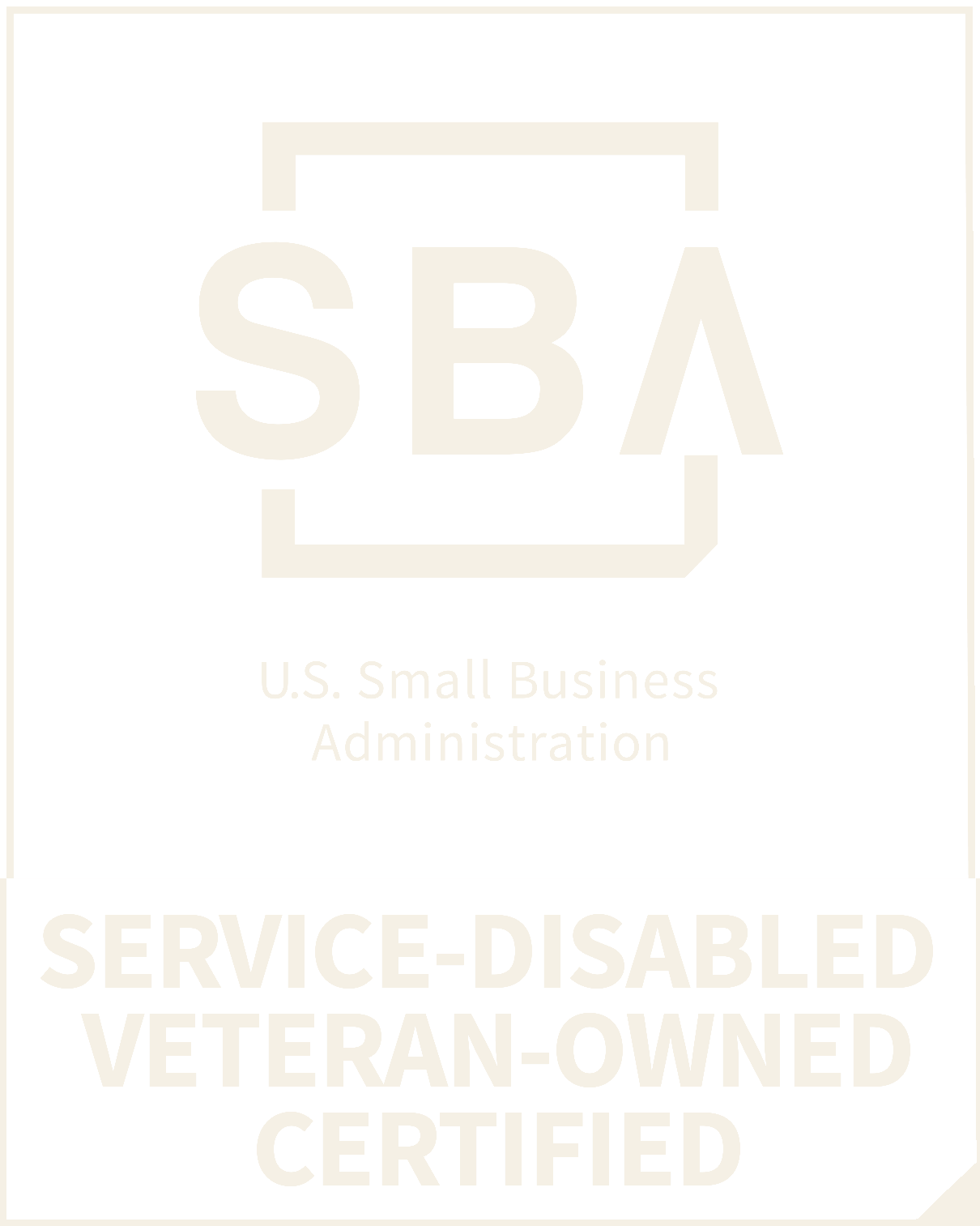 SBA Certified — Service-Disabled Veteran-Owned Small Business