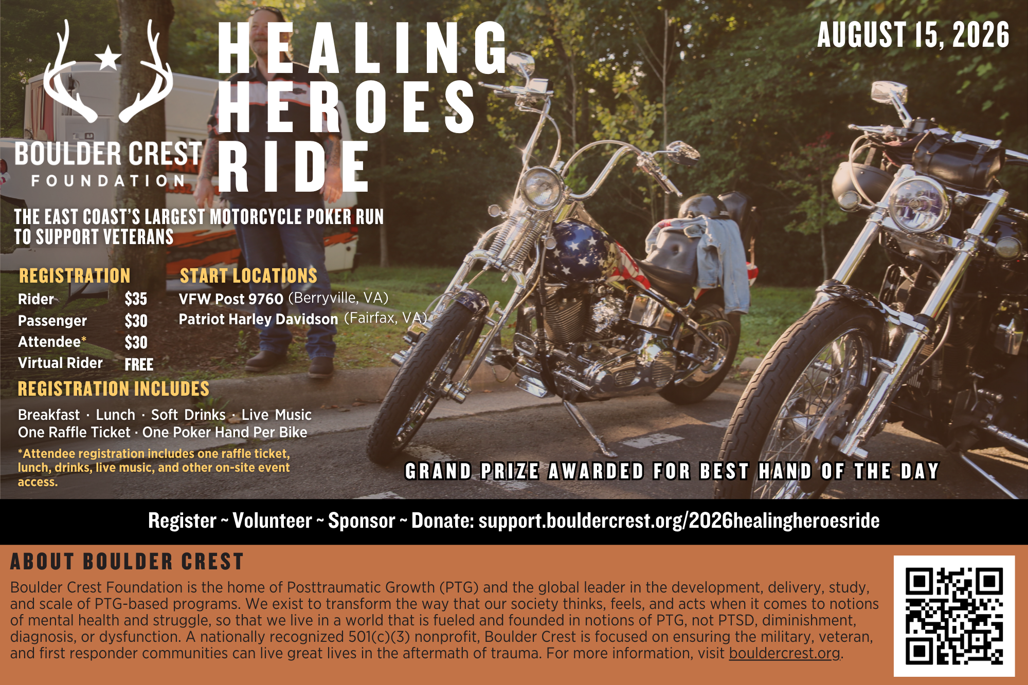 Healing Heroes Ride – Boulder Crest Foundation